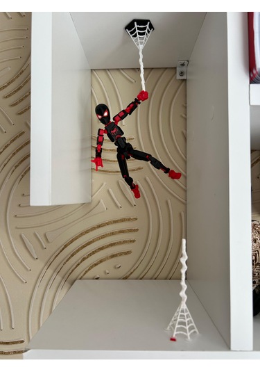 Ağda Asılı Miles Morales Eklemleri Hareketli 14 Cm Dummy Figürü Çift Taraflı Bantlı Marvel - Miles Morales