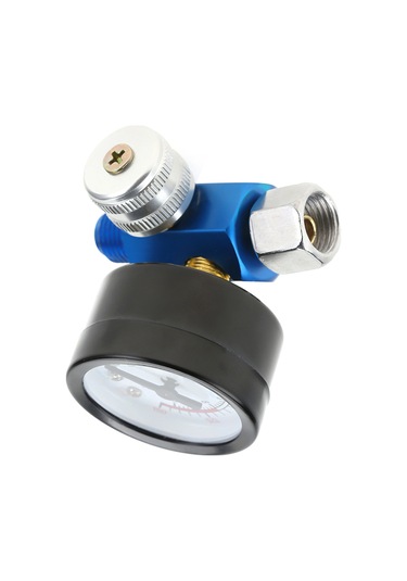 Ximistore9 Pnömatik Boya Spreyi G1/4" Telli Basınç Regülatörü - 0-10bar 0-150psı Gerçek Zamanlı Basınç Kontrolü Aracı