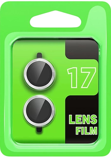 Newface Apple  Uyumlu  iPhone 17 Raze Metal Kamera Lens - Gümüş,
