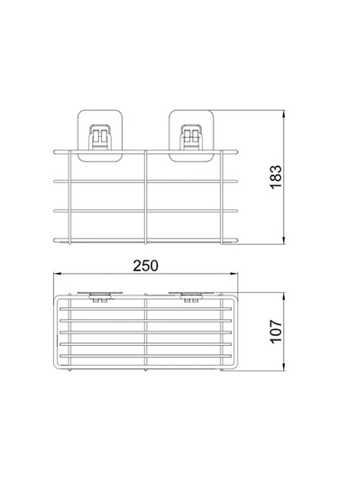 Potato Banyo Ve Mutfak İçin Cırt Cırtlı Raf 233155195 Krom