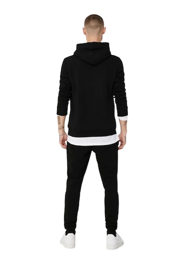 Only Erkek Kapüşonlu Sweatshirt Sİyah