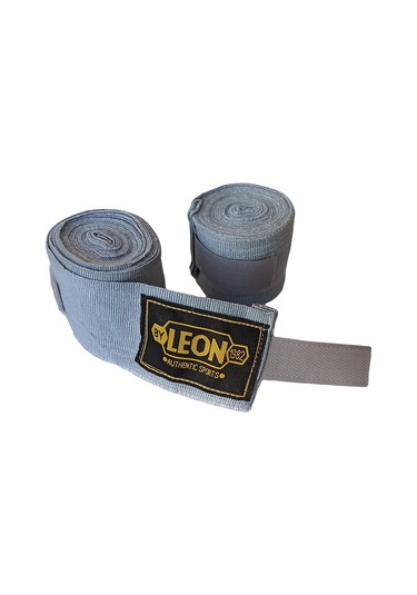 Leon Elastik Boks, Kick Boks Ve Muay Thai Bandajı 3,5 Metre Gri