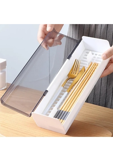 Ambition Çubuklarını Kapaklı Kutu Toz Geçirmez Drenaj Mutfak