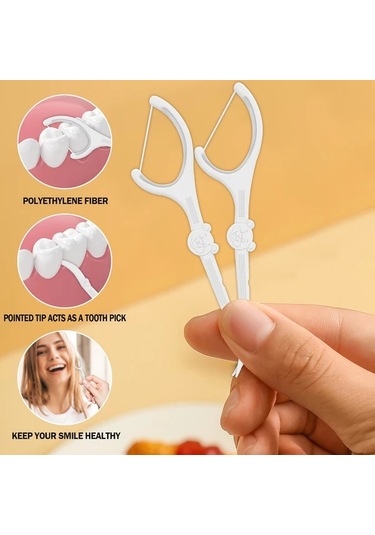 Willowhaven 50lı Dr. Emma Aloe Vera Diş İpi Çubukları Bireysel Paket Alkol Yok Polietilen Derin Temizlik