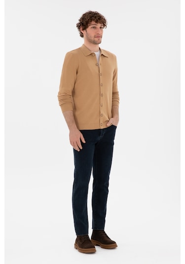 U.s. Polo Assn. Erkek Camel Hırka Triko 50298272-vr015 CAMEL