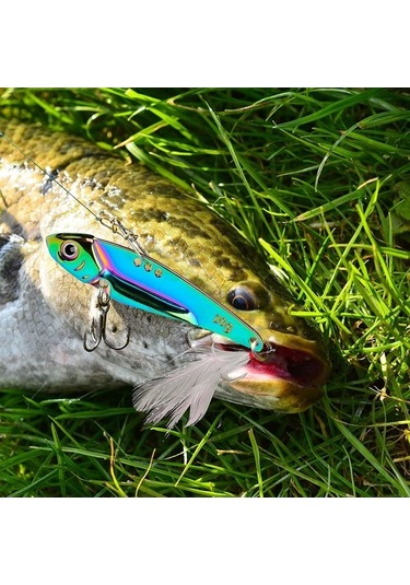 Ganzhoushop Spinner Metal Lures, Kaşık Balıkçılık Av Malzemeleri, Yüksek Kaliteli Balıkçılık Olta Adet 5 Cg