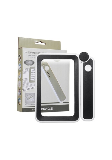 Yaozixa Taşınabilir 4x Büyütme Led Aydınlatmalı Okuma Büyüteci, 3 Parlaklık Seviyesi, Usb Şarj, Yaşlılar İçin İdeal Hediye Siyah & Beyaz