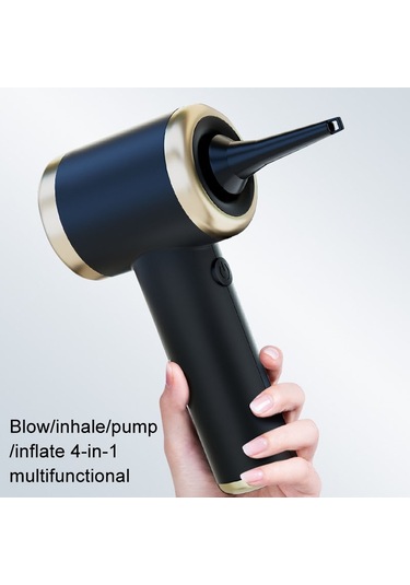 Araba Elektrikli Süpürge Elektrikli Süpürge Üfleyici Çift Amaçlı Kablosuz Mini Elektrikli Süpürge Siyah Altın