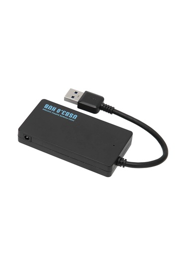 Yaozixa Usb 3.0 4 Portlu Hub - 5gbps Hızlı Veri Transferi, Sıcak Dağıtımı İyi, Windows/mac/linux Uyumlu, Plug & Play, Siyah