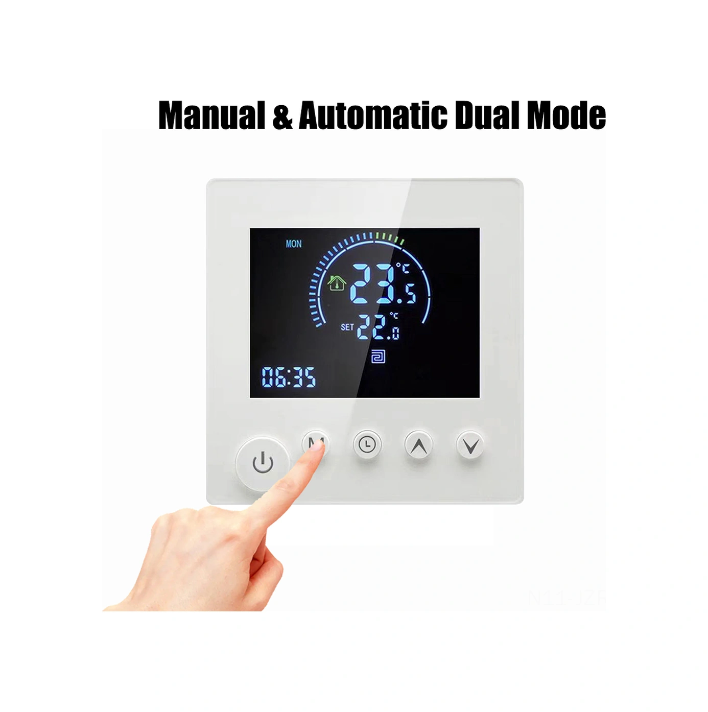Geeroyoo 3a Su Isıtma Lcd Ekranlı Akıllı Termostat, 90-240v, Programlanabilir Zaman Aralıkları İle Isı Regülasyonu, Yer Isıtma Sistemi Kontrol Cihazı