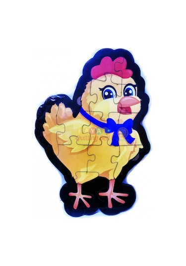 Civciv Şekilli Ahşap Puzzle Yapboz Yeni Ürün