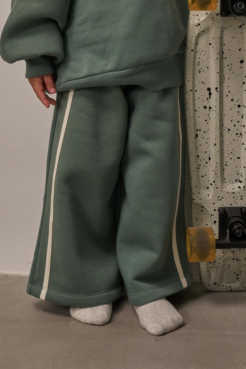 Nefti Wide Leg Eşofman Altı Yeşil