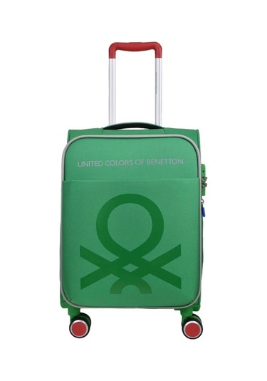 Benetton Kumaş Valiz Kabin Boy Yeşil