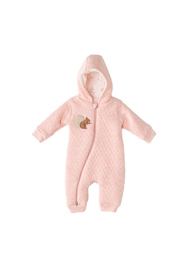 Andywawa Kız Bebek Sincap Kabatmalı Pembe Kozmonot Tulum Ac23324 001