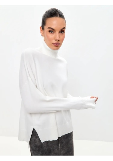 Sara Collection Yaka Detaylı Oversize Kazak 282340099