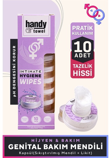 Handytowel Classic Genital Bölge Intim Hijyen Kapsülü 10 x 4.5 ML