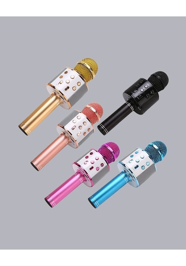 Taşınabilir Karaoke Mikrofon Bluetooth, Usb Ve Aux Girişli