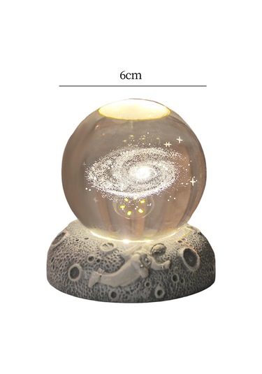 Homyl Yatak Odası Oturma Başucu Için Kristal Top Gece Lambası Samanyolu Çok Renkli