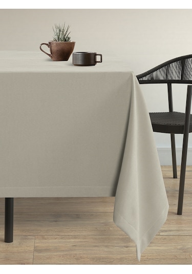 Kadife Dokulu Sis Bulutu Rengi Dertsiz Masa Örtüsü Sis Bulutu Rengi