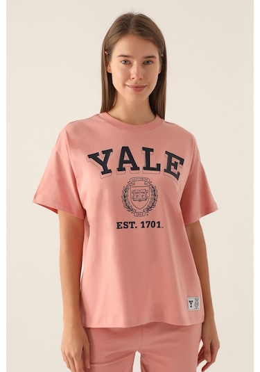 Yale Comfortable Pembe Kadın T-shirt 5274-42819 Pembe