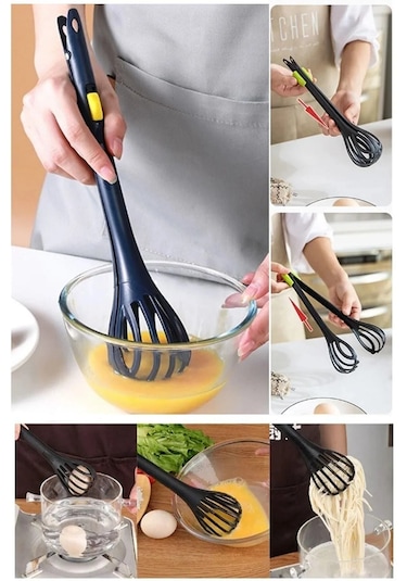 2 Fonksiyonlu Çırpıcı Yumurta Sos Krema Çırpıcı Ve Makarna Maşası