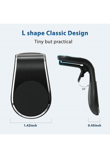Wisdomselect Manyetik Telefon Tutucu -siyah Siyah Torpido Üstü Evet Yok 4mkfl6