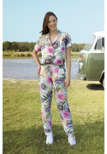 Doreanse 4413 Kadın Ceket & Pantolon Pijama Takım 001