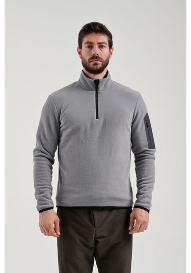 Exuma Yarım Fermuarlı Polar 2312002-grey