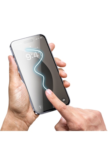 Buff Apple Uyumlu   iPhone 16 Pro Max 5d Easyfit 2 Adet Ekran Koruyucu