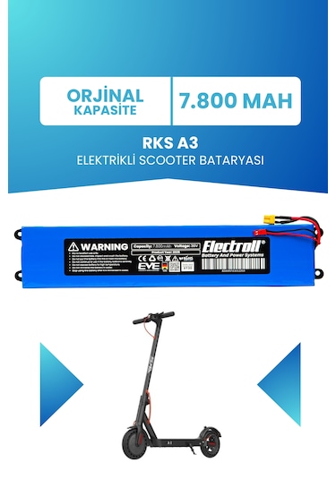 Rks A3 Uyumlu Batarya 36v 7.800mah Elektrikli Scooter Bataryası