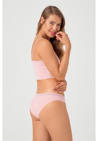 File Lastikli Lazer Kesim Bikini Külot 5'li Paket Çok Renkli 6 Çok Renkli