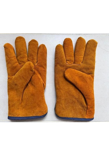 Yuntech01 Islaklık Önleyici 10 Mm Kalın Doğal Deri Savaşçı Eldiveni - Isıya Dayanıklı, Sıkma Ve Aşınmaya Dayanıklı, Çalışma/ev Kullanıma Uygun