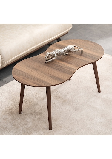 Vovvahome Moon Mdf Ahşap Orta Sehpa - Ceviz