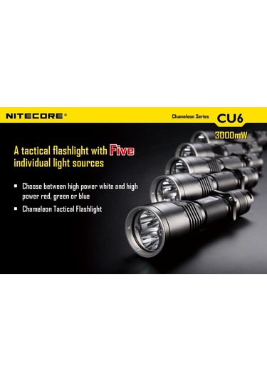 Nitecore CU6 440 Lümen El Feneri Siyah