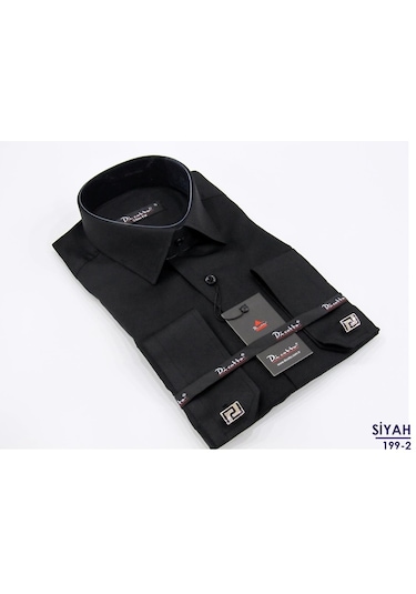 Dicotto Micro Kumaş Kol Düğmeli Slim Fit Düz Renk Erkek Gömlek Beyaz