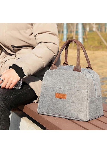 Tip I Heopono Şık Yalıtımlı Öğle Yemeği Çantası Oxford Kumaş Bento Kutusu Soğutucu Çanta Çok Renkli --