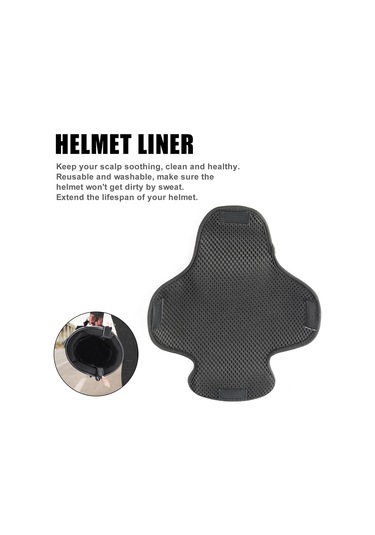 Neevoyu Motosiklet Kask İçi Bezi Gri Renkli Hızlı Kuruyan Ter Emici Süngerli Yıkılabilir 29.5x26.5cm