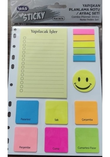 Mas Yapışkanlı Ayraç Seti