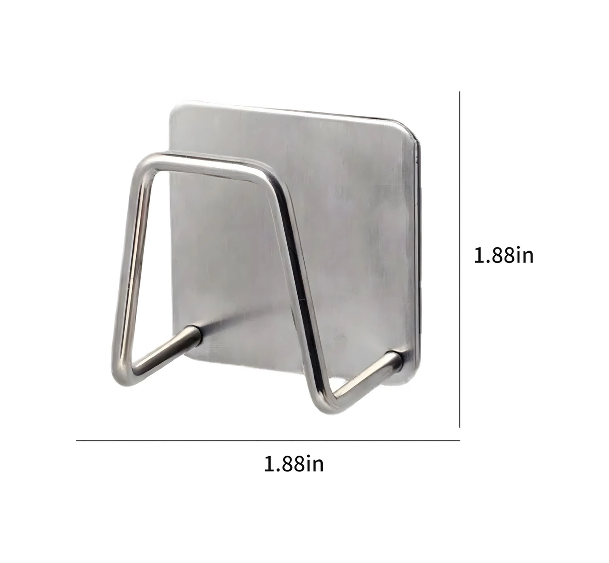 Yunboo 4 Adet Duvar Tipi 304 Paslanmaz Çelik Ev Yemeği Havlusu Sulama Rakusu Kolay Kurulum Gümüş