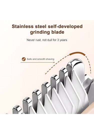 Geeksen Kadınlar İçin 3d Yüzer Başlıklı, Ipx6 Su Geçirmez Çift Başlı Tüy Alma Makinesi - Şarj Edilebilir