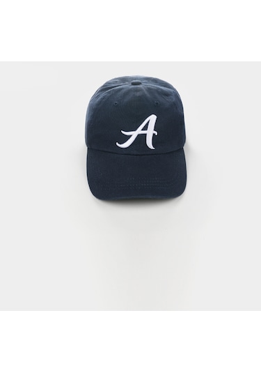 Colins Harf Baskılı Lacivert Kadın Şapka Lacivert