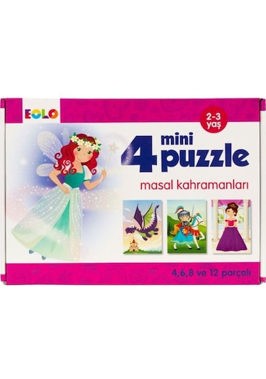 Eolo Masal Kahramanları 4 Mini Puzzle