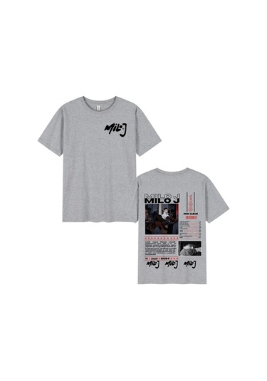 Dshztooma Rapçi Milo J166 Albümü T-shirt Erkek Kadın Hip Hop Pamuk Rahat Kısa Kollugreen Green