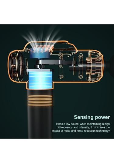 Sones Kasları Rahatlatan Masaj Aleti Fitness Ekipmanı Fasya Tabancası, Renk: Amiral Gemisi Yükseltmesi 6 Vites Yeşil Çok Renkli