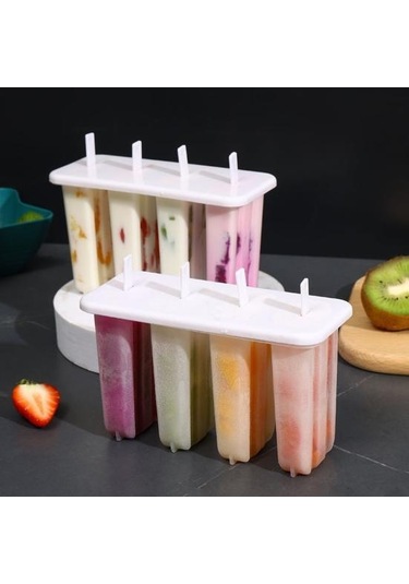 Jms Güvenli Buz Lolly Kalıpları Gıda Sınıfı Bpa İçermeyen Buz Küpleri Yapımı Beyaz