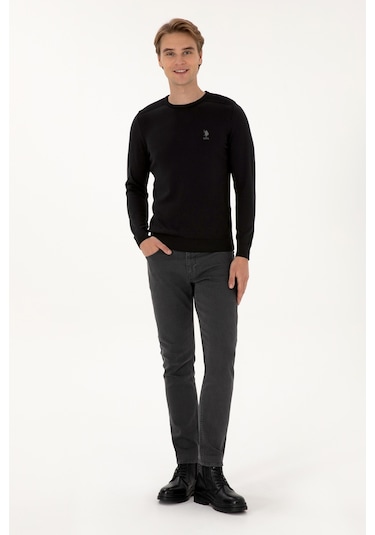 U.s. Polo Assn. Erkek Siyah Kazak /triko 50307779-vr046 Siyah