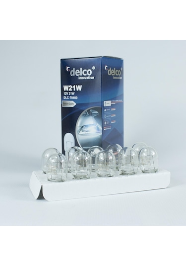 Delco U.s.a W21w Tek Duy T20 Halogen Ampul 12 Volt 10 Adet