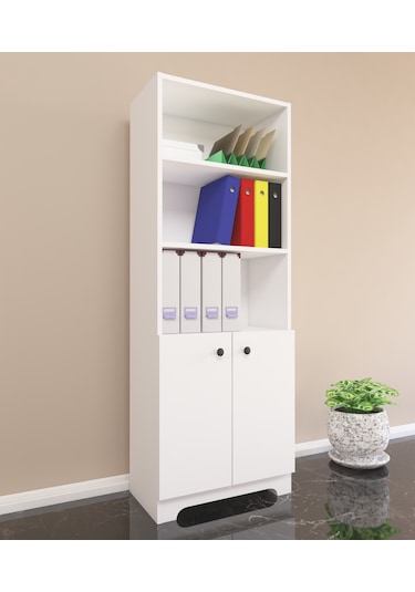 Nur Mobilya 6'lı Ofis Dolabı Kütüphane Kitaplık