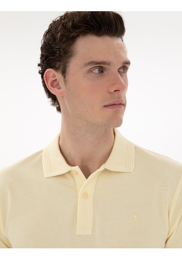Pierre Cardin Erkek Açık Sarı Tişört Basic 50302561-vr004 Açık Sarı