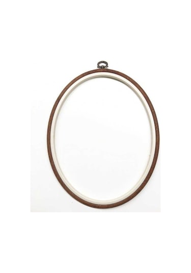 Nurge No:5 Oval Plastik Pano Nakış Kasnağı 22x27cm - 10 mm